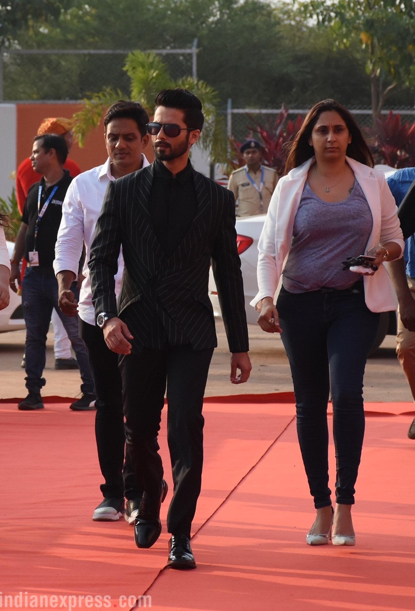 Shahid Kapoor was also present at the celebrations at IFFI.