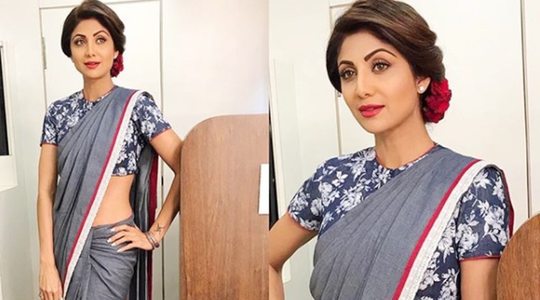 shilpa shetty in manish malhotra saree – Boutiquesarees.com