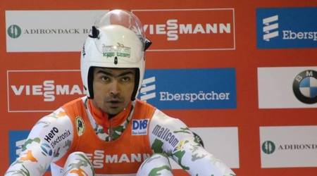 Shiva Keshavan in action at the World Cup