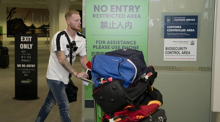 Ben Stokes arrived in New Zealand on Wednesday