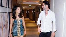 Sunny Leone shares a photo with Daniel Weber.