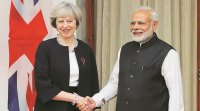 narendra modi, theresa may, Commonwealth Summit London, Queen Elizabeth, prince charles in india, pm modi
