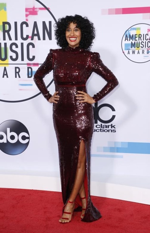 Demi Lovato, Selena Gomez, Heidi Klum, Lily Singh, American Music Awards 2017 Red Carpet, AMA, celeb fashion, Indian express, Indian express news