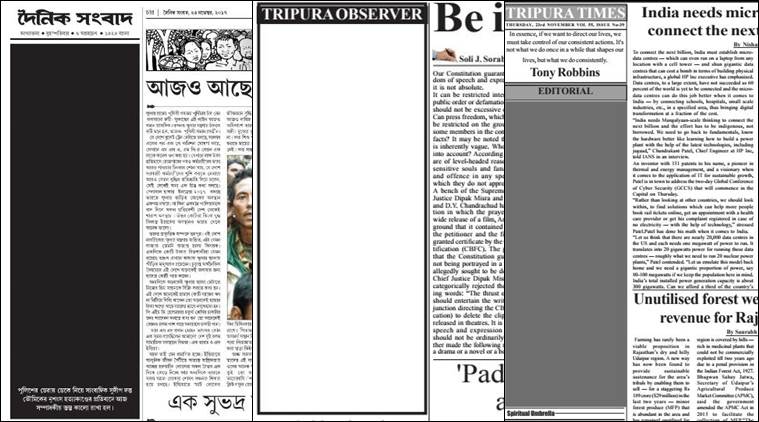 Journalist Murder Newspapers In Tripura Leave Edit Column Blank In Protest Bandhs Affect Life In State North East India News The Indian Express