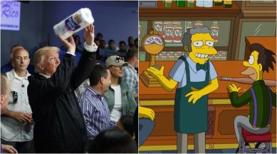donald trump, the simpsons, simpsons donald trump, puerto rico, Puerto Rico disaster, trump Puerto Rico paper towel san juan mayor, Carmen Yulín Cruz, world news, indian express, trending news,