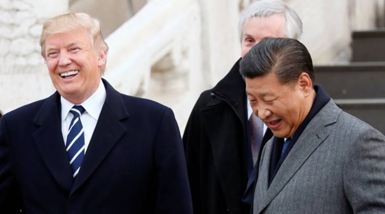 us china trade deal, us china boeing planes agreement, us china sign agreements, us china sign trade deals, trump visit to china, world business news, indian express news