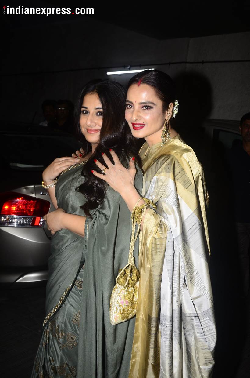 Rekha, Vidya Balan Tumhari Sulu screening