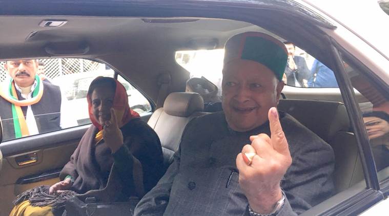Himachal Pradesh Assembly Elections 2017, Virbhadra Singh, BJP, Prem Kumar Dhumal, Congress, Himachal Pradesh voting, VVPAT machines, India news, Indian Express