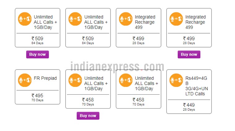 Vodafone recharge offers unlimited calling 84GB data at Rs 509, 70GB ...