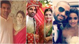 Zaheer Khan-Sagarika Ghatge, Bhuvneshwar Kumar-Nupur Nagar, Shikhar Dhawan's sister get married