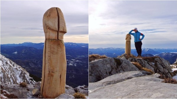 wooden penis, penis, alps giant wood penis, giant wood penis mystery, the mystery behind the giant wood penis, giant wood penis pics, austria giant penis bizarre, indian express, indian express news