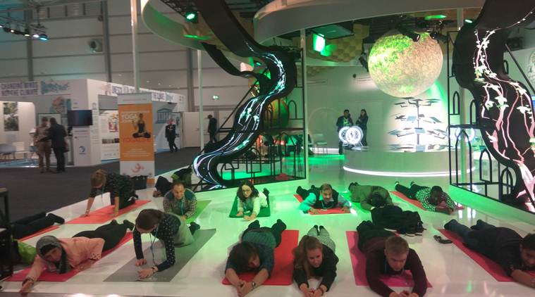 yoga, yoga sessions, bonn climate change, bonn climate change conference, climate change conference, india news