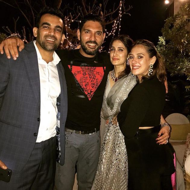 Zaheer Khan marries Sagarika Ghatge at cocktail