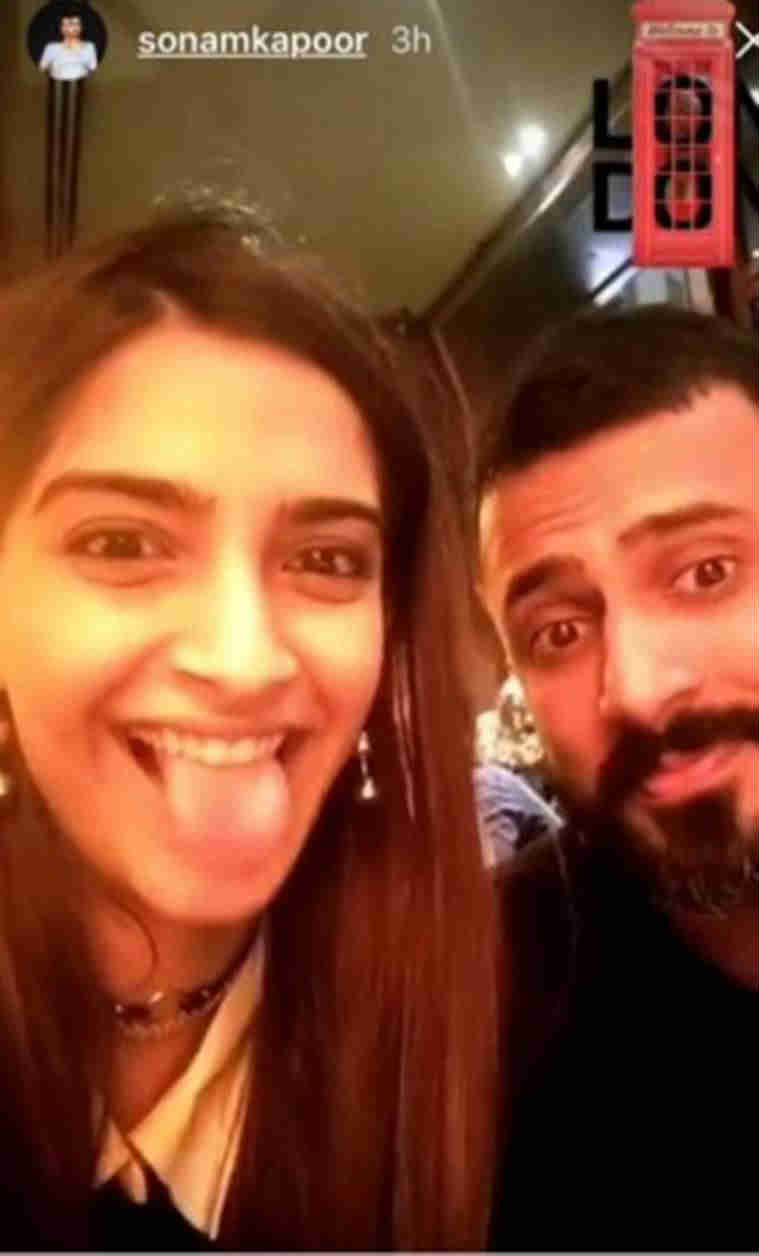 sonam kapoor photos with anand ahuja 
