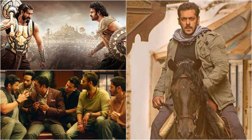 biggest bollywood openers at the box office tiger zinda hai, raees, golmaal again, baahubali