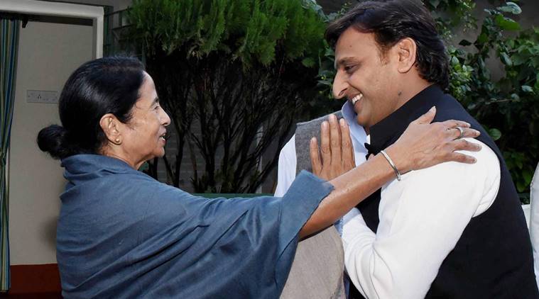 mamata banerjee akhilesh yadav meet in kolkata
