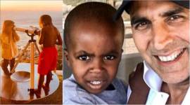 akshay kumar in cape town with nitara