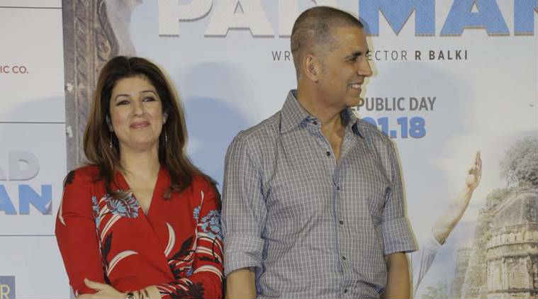 Akshay Kumar Twinkle KHanna at PadMan song launch