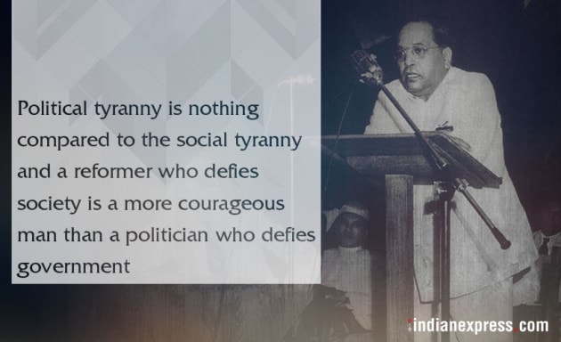br ambedkar, br ambedkar quotes, br ambedkar death anniversary, br ambedkar inspiring quotes, indian express, indian express news