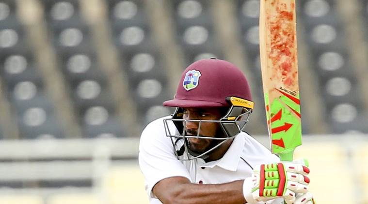 West Indies' Sunil Ambris