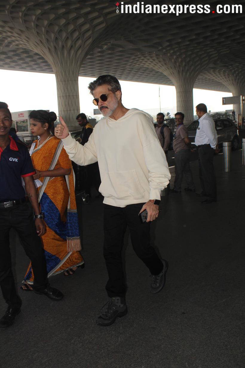 Anil kapoor at the airport