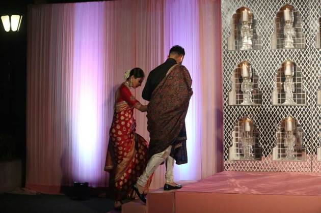 anushka sharma virat kohli delhi reception photos