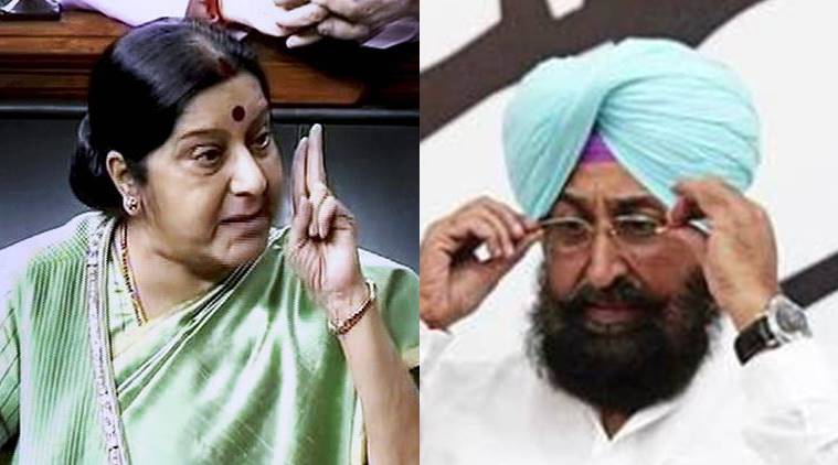 Congress mp 'blocked' for asking swaraj question on missing indians in iraq