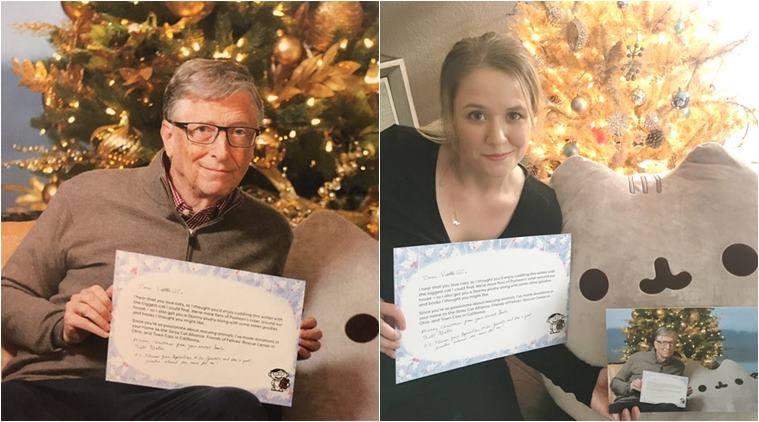 This woman found Bill Gates was her secret Santa and