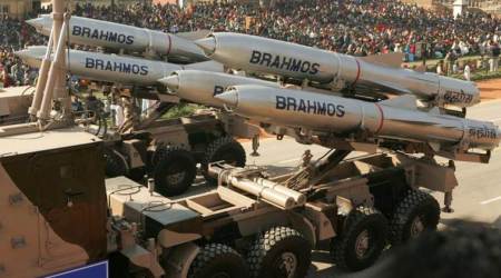 India's Brahmos supersonic cruise missiles, mounted on a truck, pass by during a full dress rehearsal for the Republic Day parade in New Delhi, India, January 23, 2006. REUTERS/Kamal Kishore/File Photo