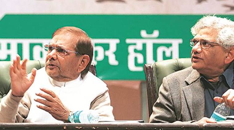 Charan Singh birth anniversary, JD(U) rebel Sharad Yadav, CPI(M) general secretary Sitaram Yechury, Sharad Yadav, Sitaram Yechury, PM Chaudhary Charan Singh, India News, Indian Express, Indian Express News