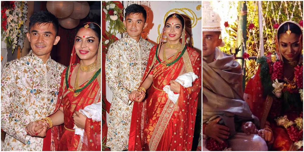 Sunil Chhetri Get Married To Long Time Girlfriend Sonam Bhattacharya 