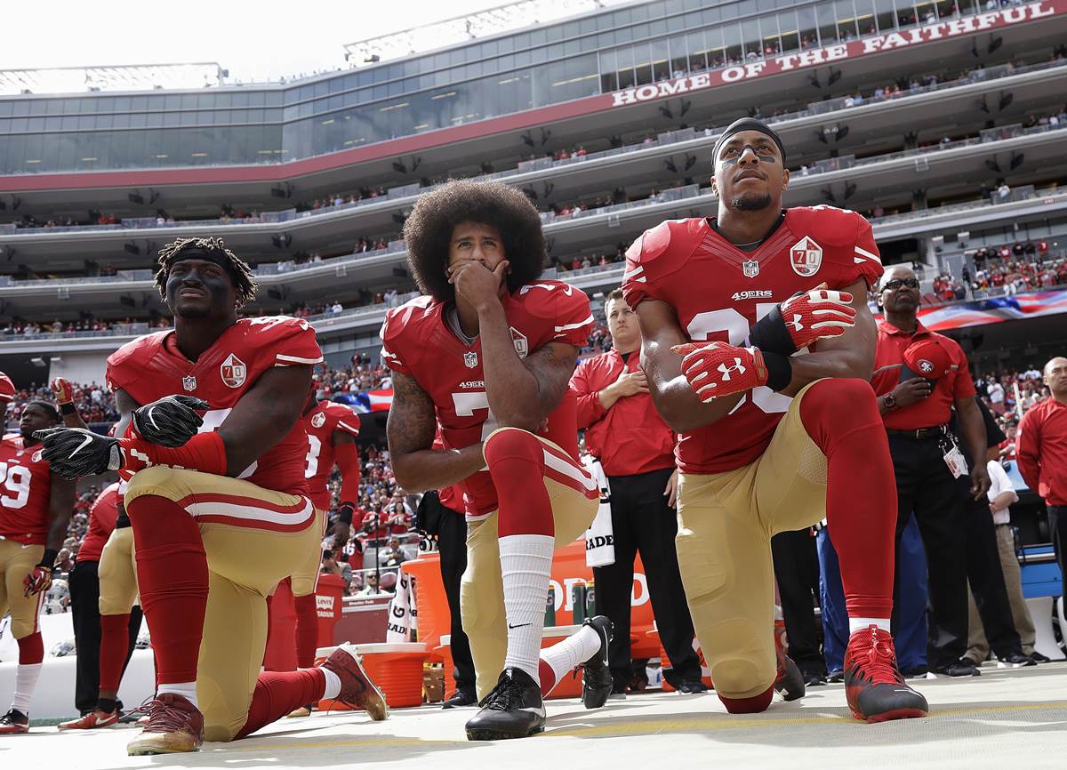 49ers' Colin Kaepernick: 'I'll continue to sit' for national anthem