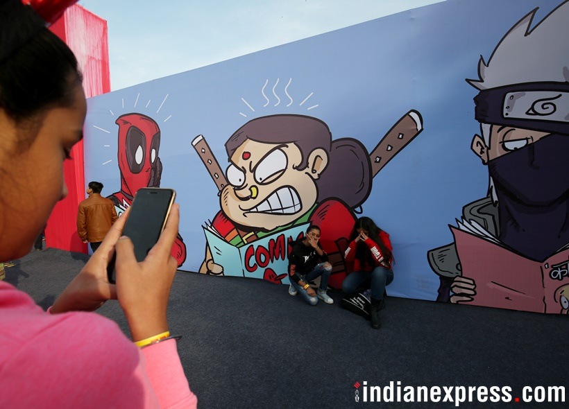 comiccon, comic con, comic con day 1, picture of comic con, comic con delhi, when is comic con, Indian express, Indian express news