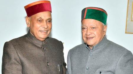 Assembly Election Results 2017, Himachal Pradesh elections, Virbhadra Singh, Prem Kumar Dhumal, Himachal Results, Congress, BJP, indian express