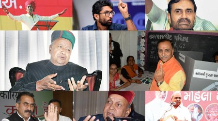 Assembly election results 2017, Election results early trends, Gujarat Assembly Election results, Jitu Vaghani, Nitin Patel, Vijay Rupani, Jignesh Mevani, Himachal Pradesh Elections, Virbhadra Singh, Prem Kumar Dhumal, Indian Express,