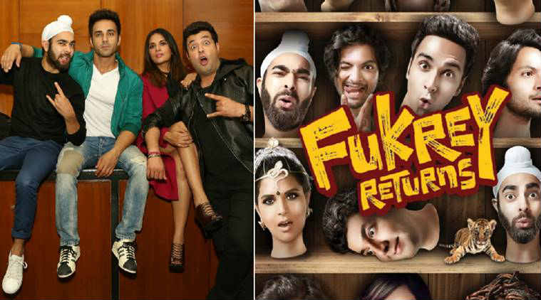 Fukrey Returns stars Richa Chadha, Pulkit Samrat, Varun Sharma, Ali Fazal and Manjot Singh.