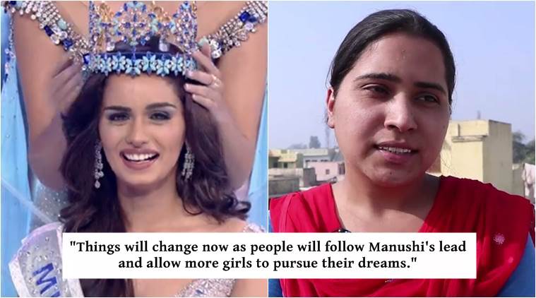 VIDEO: Manushi Chhillar is a ray of hope for women at her village in  Haryana | Trending News,The Indian Express