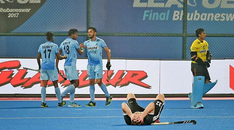 hockey india beat germany in hwl 2017