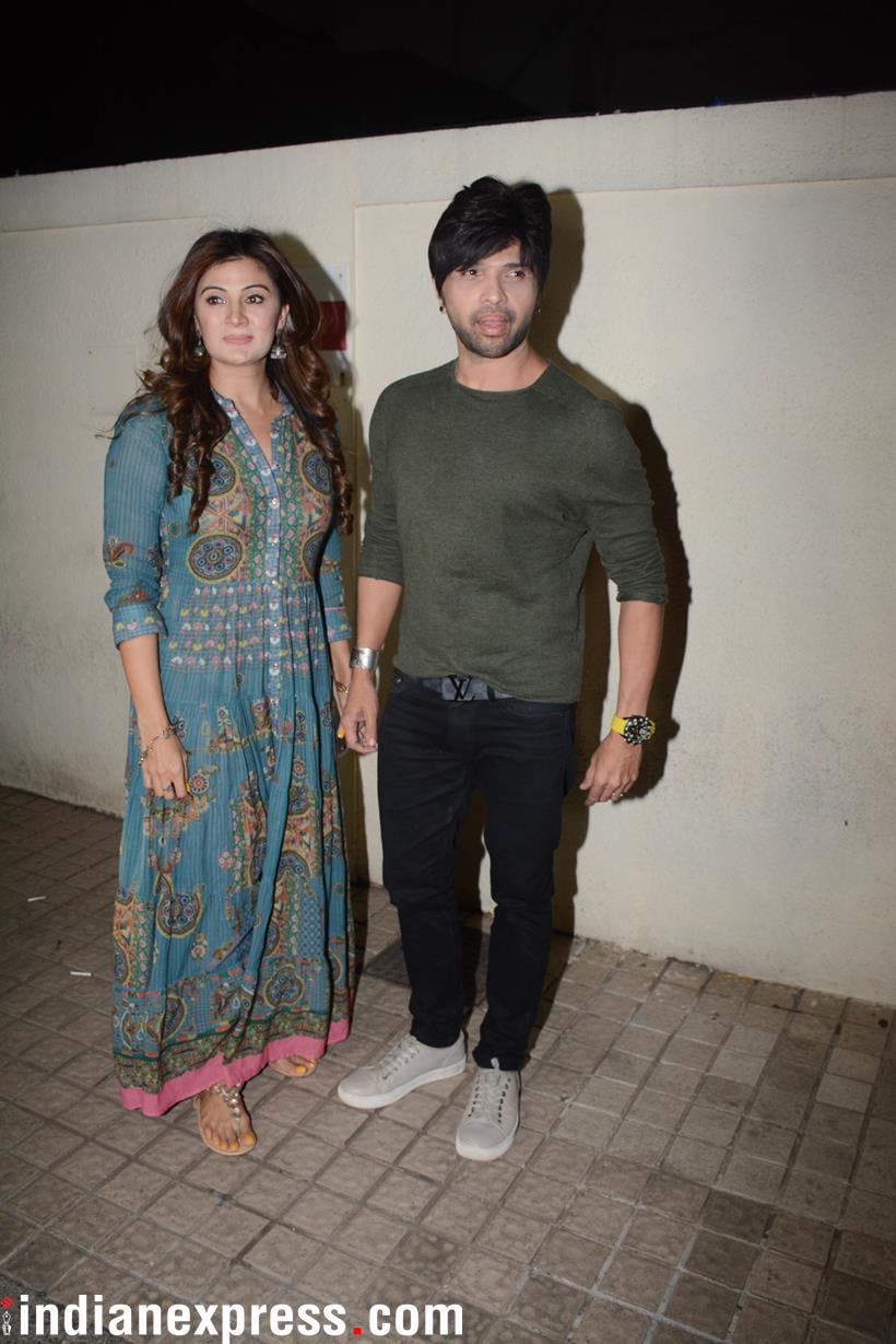 Singer Himesh Reshammiya graced the screening.