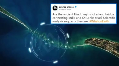 Ram Setu bridge,Rama Setu bridge is Ram Setu bridge real, Ram Setu bridge connecting India-Sri Lanka, controversy ram Setu bridge, ram setu bridge real or myth?, Indian express, Indian express news