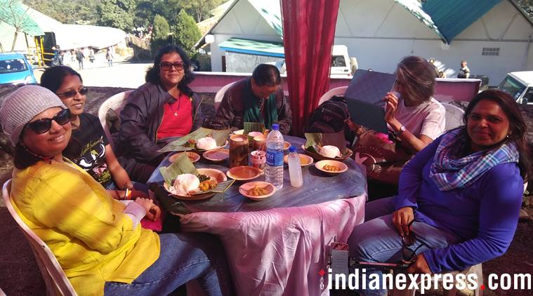 Tourists visiting Nagaland for the Hornbill Festival 