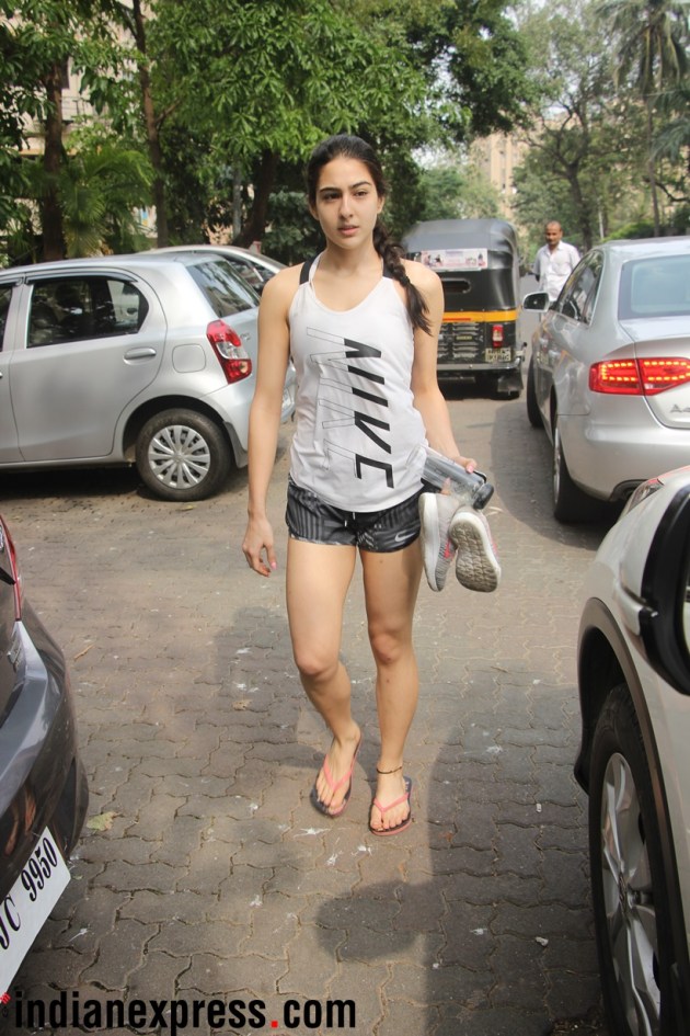 SArah Ali Khan was seen in Mumbai