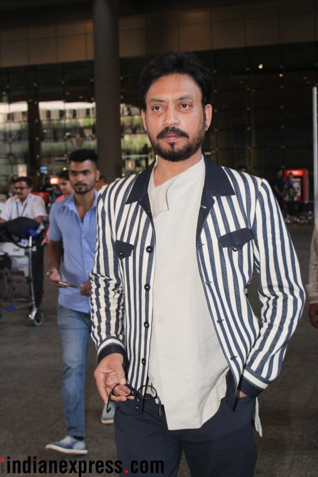 Irrfan Khan at Mumbai airport