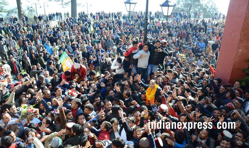 jairam thakur photos, himachal new cm images, who is jairam thakur, bjp himachal pradesh, jairam thakur pics, new himachal cm pictures, indian express