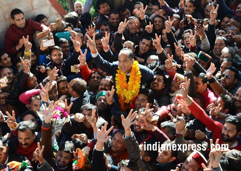 jairam thakur photos, himachal new cm images, who is jairam thakur, bjp himachal pradesh, jairam thakur pics, new himachal cm pictures, indian express