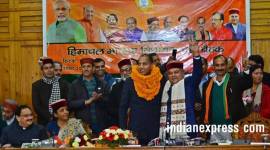 jairam thakur photos, himachal new cm images, who is jairam thakur, bjp himachal pradesh, jairam thakur pics, new himachal cm pictures, indian express