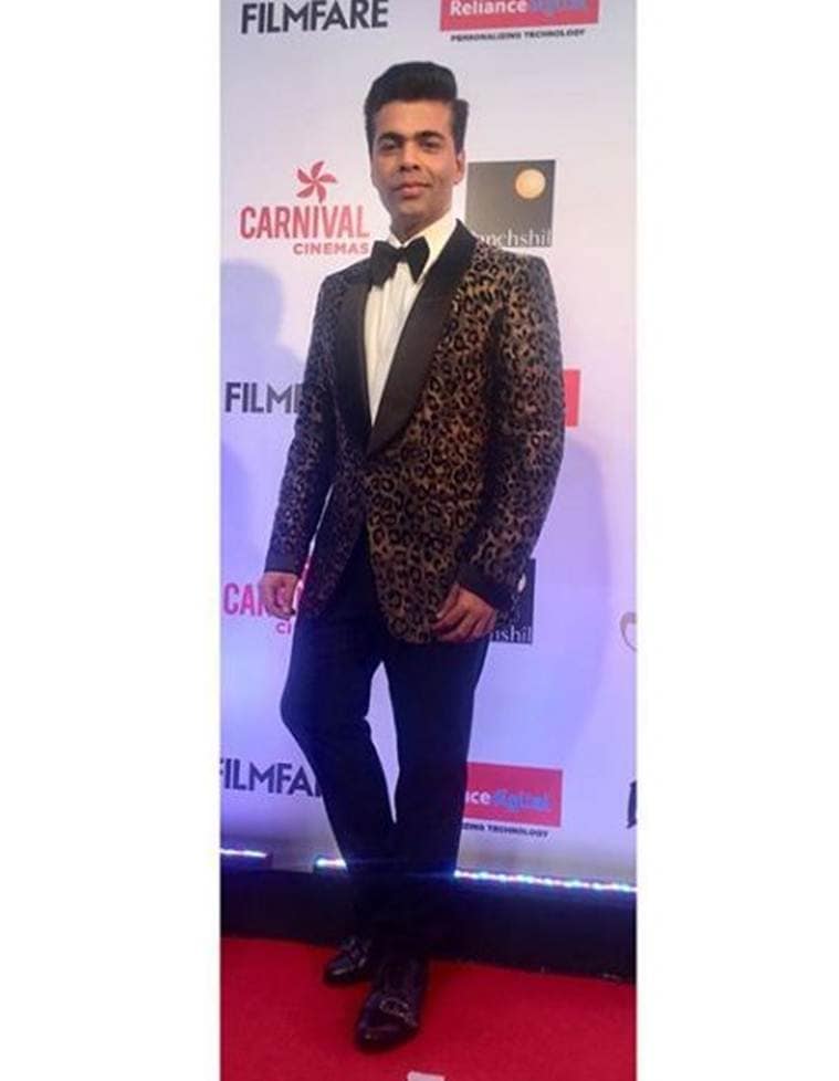 karan johar at filmfare glamour and style awards