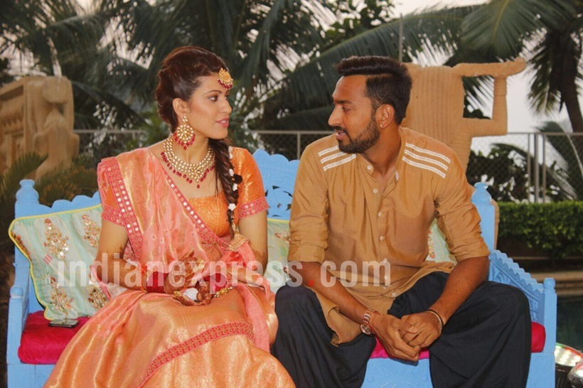 Krunal Pandya-Pankhuri Sharma mehendi ceremony