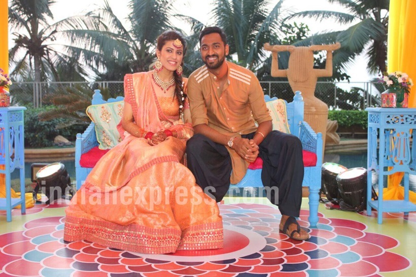 Krunal Pandya-Pankhuri Sharma mehendi ceremony