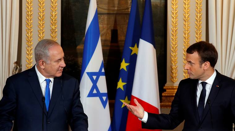 France’s Emmanuel Macron tells Israeli PM Benjamin Netanyahu to ‘give ...